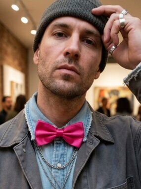 New Men Women Fashion Necktie Silk Fabric Bow Wedding Tuxedo Costume Hot Pink